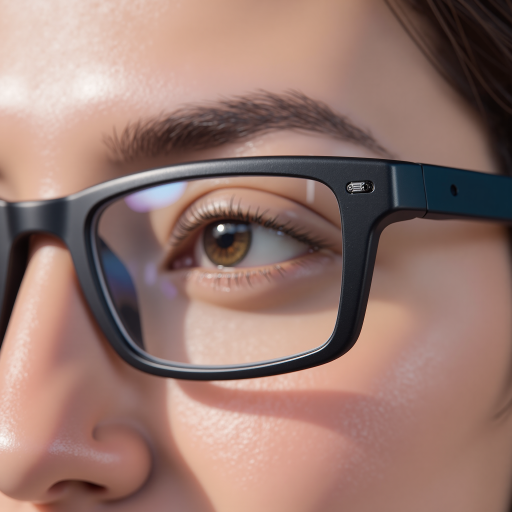 三十五岁左右女性头像，穿黑色职业装，浅色背景，正面微笑，专业技术人员形象，眼镜佩戴，技术专家气质